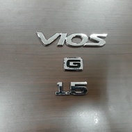 Vios-1.5- G Car Emblem set