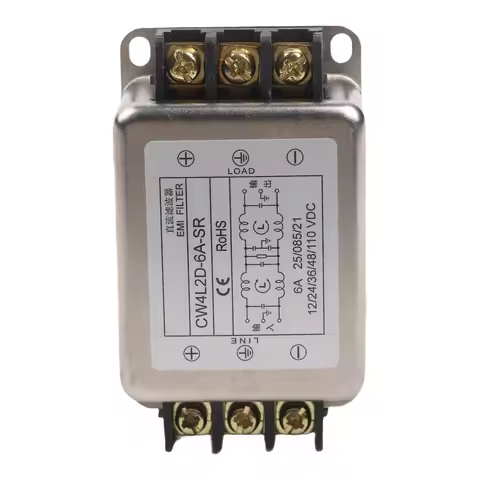 110VDC For-EMI Filter Terminal Type DC 2-Stage Power Supply Filter 50/60HZ CW4L2D-3A-SR CW4L2D-6A-SR