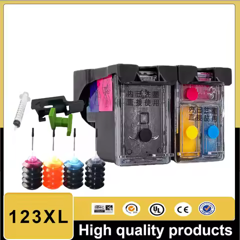 Vilaxh 123 For HP123 123XL Ink Cartridge for HP DeskJet 1110 1111 1112 2130 2132 2134 Officejet 3830