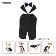 [Tooyful] Dog Tuxedo Dog Suit and Bandana Set Halloween Birthday Cosplay Dog Apparel