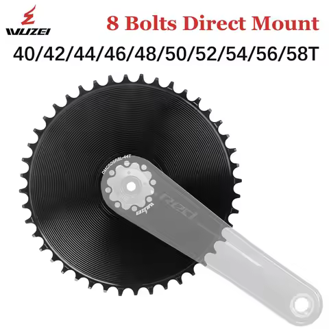 WUZEI 8 Bolts Road Bike Chainring for SRAM Direct Mount 8 Bolt Chainwheel 10 11 12S Single Dish 40 4