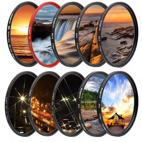 KnightX Dslr Camera Lens Filter FLD CPL ND 49/52/55/58/62/67/72/77 For Canon Sony Nikon 2000d access