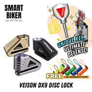 VEISON DX9 Quality Disc Brake Lock Motorcycle High Quality Waterproof Anti-theft