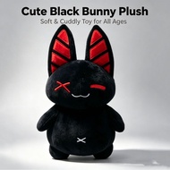 2026 New Product Makeship Chonky Whisper Black Rabbit Plush Doll Dark Style Rabbit Toy