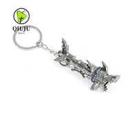 QIUJU Arcane Necklace Jewelry, Game League of Legend Arcane Jinx Keychain,  Metal Game Accessories L