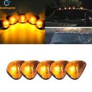 LeadingStar Fast Delivery 5Pcs Cab Roof Marker Running Lamps With T10 LED Lights, Waterproof 5LED Roof Top Clearance Lights Pickup Trucks Roof Running Lamps 12V Universal