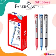 ปากกาลูกลื่น Faber Castell พาสเทล รุ่น Grip X แบบกด ขนาด 0.5 MM และ 0.7 MM ยกกล่อง (10 แท่ง)