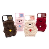 Young Boyz / Second unique name - SUN CASE PATCH FUR / Fleece BEAR (10 types) compatible for iphone 