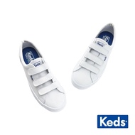 KEDS TIEBREAK 時尚皮革魔鬼氈休閒小白鞋 9191W132211