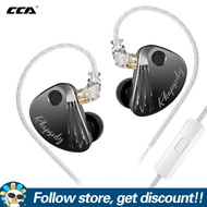 CCA Rhapsody หูฟังแบบปรับได้2DD หูฟังไดรเวอร์ลูกผสม4BA สวิตช์ปรับเสียง4ระดับตัดเสียงรบกวนเบส HiFi เพ