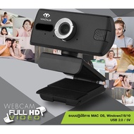 กล้องเว็บเเคม MACNUS รุ่น KZS019 BLACK WEB CAMERA FULL HD VIDEO 1080P
