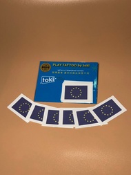 歐洲日 歐洲國旗紋身貼紙 貼臉頰 貼手臂 表達對國家情感的連結