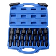 【High Quality+ In Stock】25Pieces Damaged Screw Extractor Remover Set Hex Shank Broken Bolt Extractor