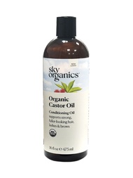 Spot American sky organics castor oil organic pure cold-pressed black for long hair and eyelashes