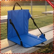 leipupa Stadium Cushion with Backrest Foldable Portable Bleacher Seat Padded Bleacher Chair Rectangu
