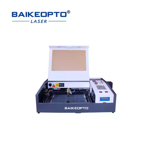 BK-K4040B 40/50W Hermetic CO2 Glass Tube Laser 400*400mm Working Area 0-500mm/s Working Speed Ruida 