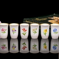 德國麥森Meissen手繪年度2010 2011 2012功夫聞香杯酒杯 六件組