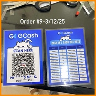 § ◈ PRINTFAIRY LAMINATED SIGNAGE FOR GCASH BUSINESS GCASH QR/GCASH FEE RATES