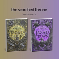 SET the scorched throne series by sara hashem the jasad heir the jasad crown