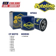 PUTOLINE Oil Filter HF682 / Motorcycle for CF MOTO 450CLC, MT, MTX, 650GT, 675NK, SR-R, 700CL-X / MO