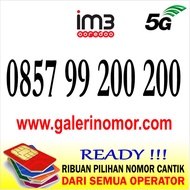 Nomor Cantik IM3 Indosat Prabayar Support 5G Nomer Kartu Perdana 0857 99 200 200