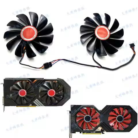 New Cooling Fan for XFX RX580 RX590 8G VEGA56/64 Video Card CF1010U12S