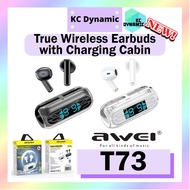 Awei T73 True Wireless Earbuds with Charging Case V5.3 Bluetooth Earbuds Earphone Wireless Earbud