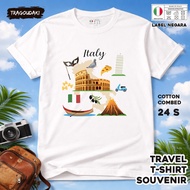 ITALY SOUVENIR T-SHIRT 31 WEAR ITALY COUNTRYTAG COTTON 24S SOUVENIR PREMIUM GIFT