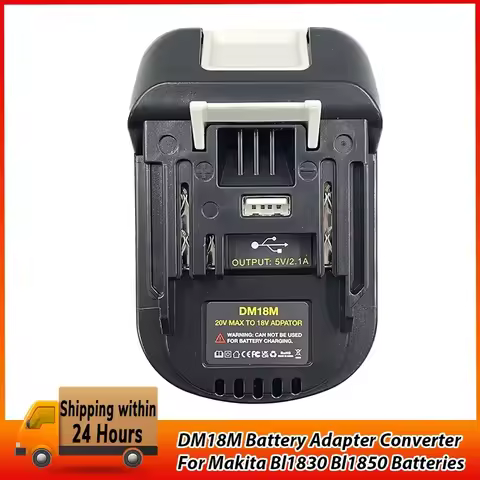 DM18M Battery Adapter For Milwaukee For Dewalt to For Makita Bl1830 Bl1850 Batteries 20V To 18V Batt