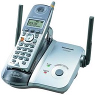 （通訊顧問）Panasonic KX-TG5621 , 5.8G 超高頻無線電話機,發光天線,免持對講,鬧鐘功能, 8 成新