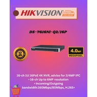 *HIKVISION, DS-7616NI-Q2/16P, HIKVISION NVR