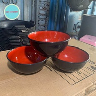 Mangkok ramen jepang / mangkok merah hitam / mangkok besar mie ramen