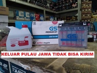 AKI MOTOR HONDA TIGER  AKI BASAH AKI GS ASTRA ASLI ORIGINAL  BISA JUGA DIMOTOR YAMAHA SCORPIO  YAMAHA NOUVO