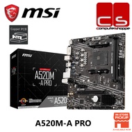 MSI A520M-A PRO M-ATX AM4 Motherboard  + AMD Processor Combo(5600X/5600GT/5500/5500GT/5700X/5700G)