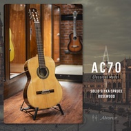Alvarez AC70 Top Solid Classical Guitar (Sitka Spruce/Rosewood)