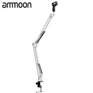 [ammoon]Microphone Stand Holder Table Lazy Bracket with Extendable Arm Microphone Clip