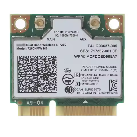 7260 7260NB 7260HMW for nb WiFi Card 717382-001 Dual Band 300Mbps Mini PCIE WIFI Wlan Adapter Connec
