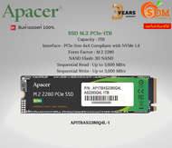 Apacer (1TB SSD) M.2 PCIe AS2280 (ZC.A01ST.0BD)(AP1TBAS2280Q4L-1) Read : Up to 3,600 MB/s Write : Up