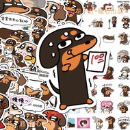 130 Pieces Dachshund Dog Spoof Emoticon Pack Stickers Cartoon Funny Cute Funny Puppy Stickers diy Ph