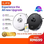 ILIFE L100 Upgraded Version A20 LDS Laser Navigation Robot Vacuum Mop Cleaner 5000Pa 3200mah APP