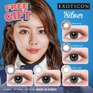 Exoticon Softlens - Ice Silver - Ash Grey