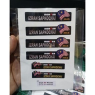 Bike name sticker bike tag sticker nama sticker  set 4pcs bike sticker murah harga promosi