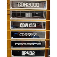 Number Plate Kereta  Tampal Dalam (2D)