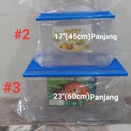 Ready NEW stock Guppy Aquarium Besar plastik ikan /kura-kura plastic tank 600MM