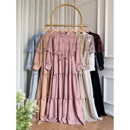 Fitri dress gamis shakila mix lace ethnic