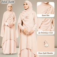 Jubah Abaya Dress Wanita Muslimah Raya Baju Kebaya  Ironless Jubah Muslimah Murah Cantik Jubah Abaya