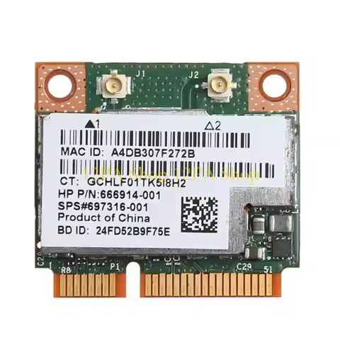 12PA BCM943228HMB Half Mini PCIe PCI-express Wireless WIFI WLAN BT Bluetooth-compatible Card for HP