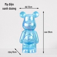Tượng Gấu Bearbrick SG.DECOR bắng sứ decor nhà văn phòng quà tặng sinh nhật nhiều màu cao 28cm