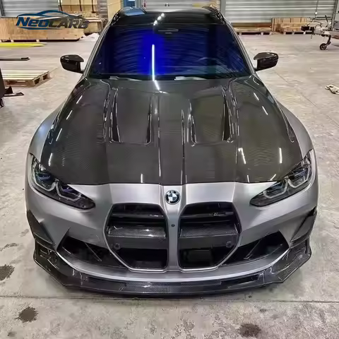 Dry Carbon Fibre Engine Hood Cover Hood Bonnet Car Cover Body Kit For BMW G80 G81 M3 G82 G83 M4 2021