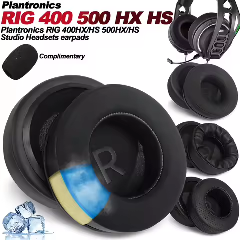 Earphone pads For Plantronics RIG 400HX/HS 500HX/HS replacement Earpads cloth Memory Covers Sponge S